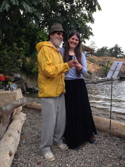 Oak and Orca School Founders Jim and Kara at the first Graduation Ceremony